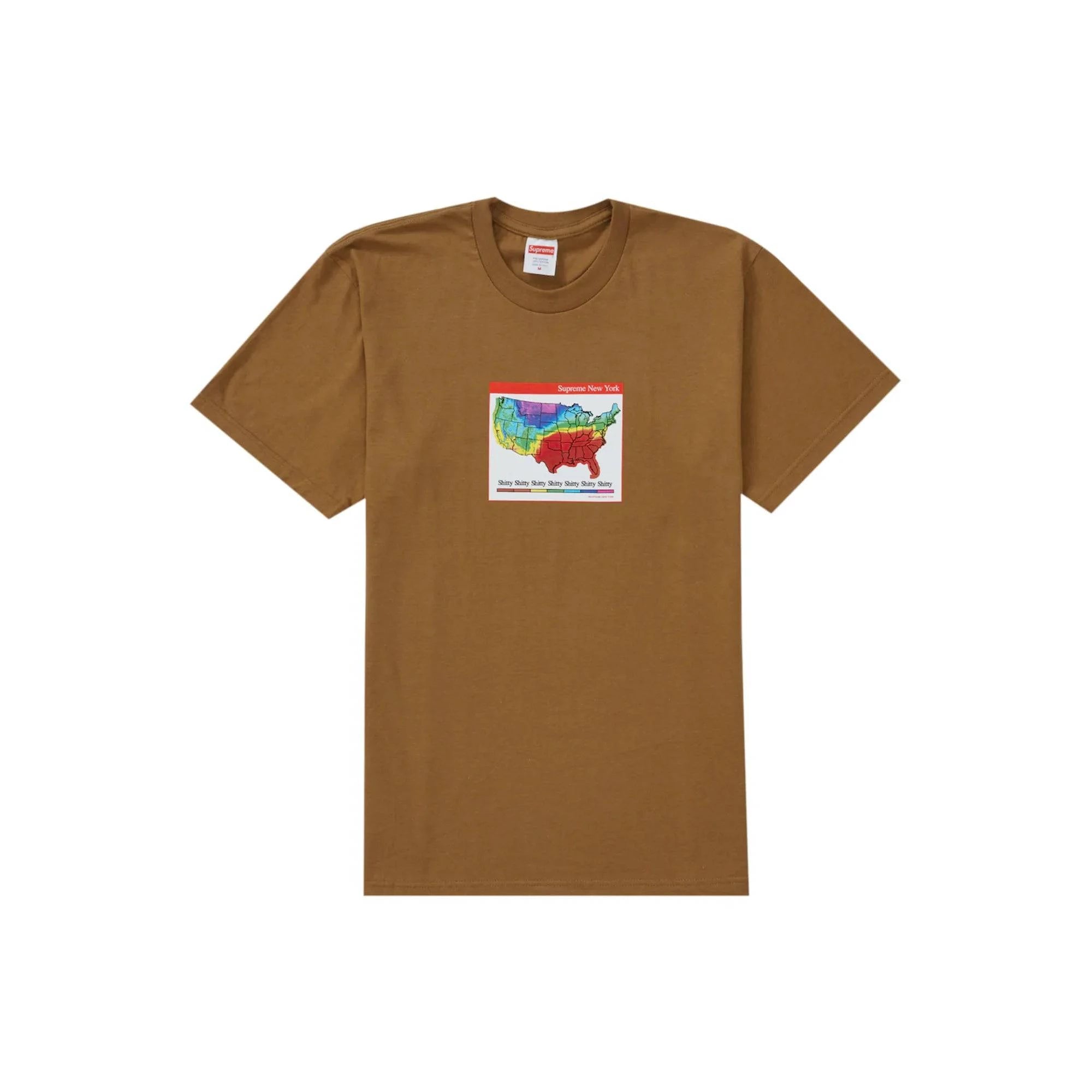 Supreme Weather Tee Brown