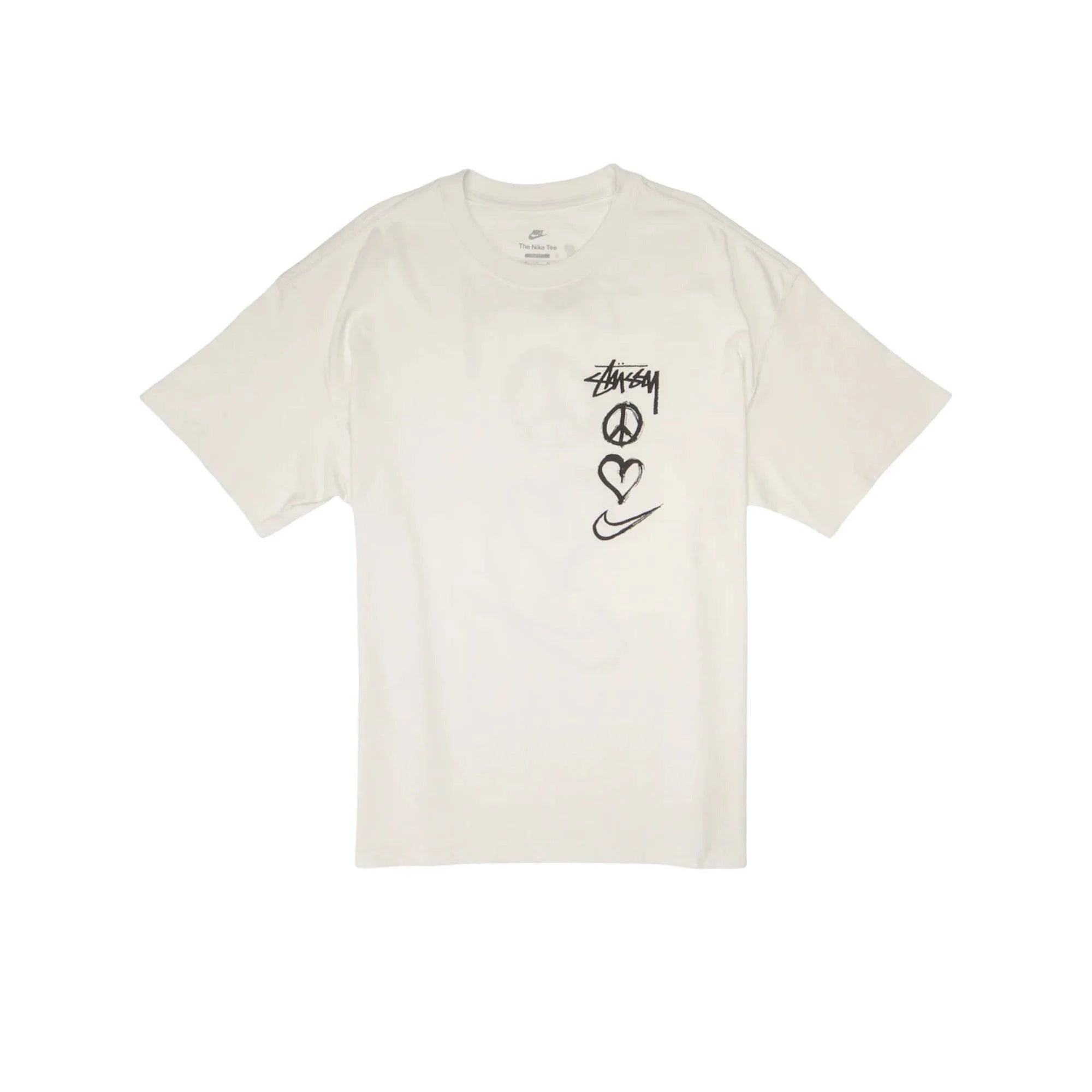 Nike x Stussy Peace, Love, Swoosh T-shirt (US Sizing) White | ABco