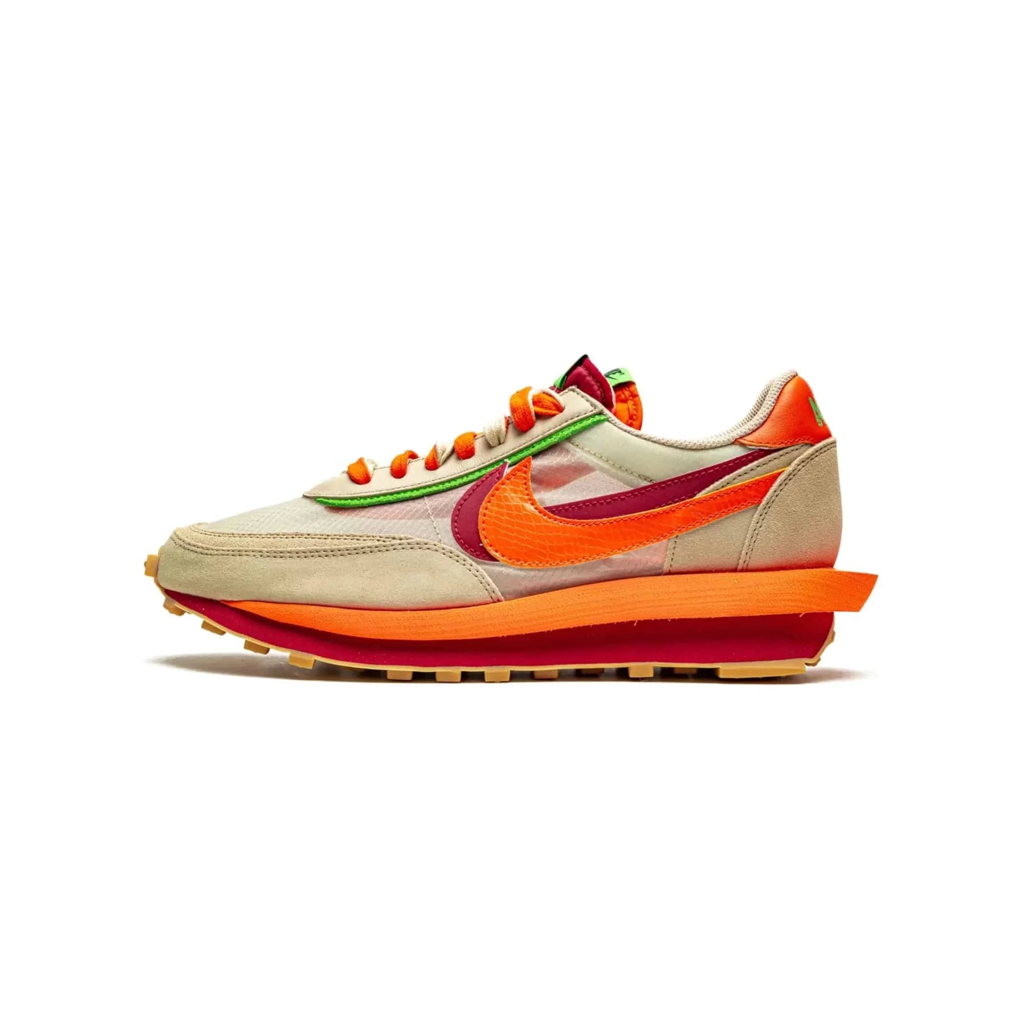 Nike LD Waffle sacai CLOT Kiss of Death Net Orange Blaze – ABco