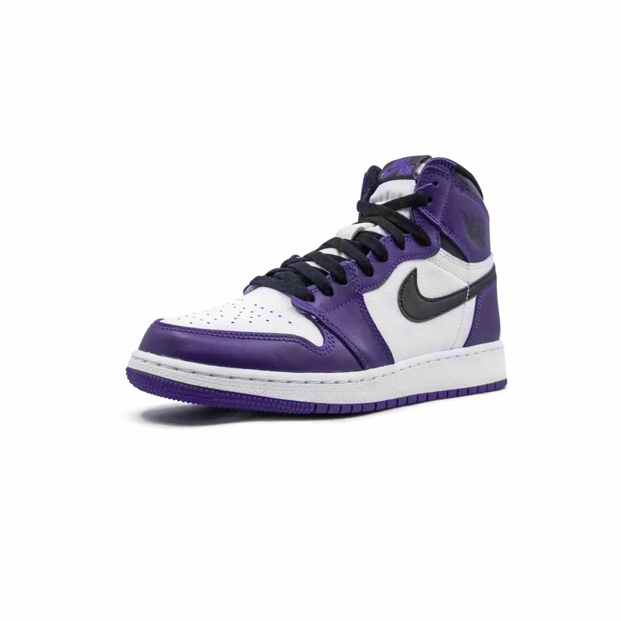 Jordan 1 Retro High Court Purple White (GS) - ABco