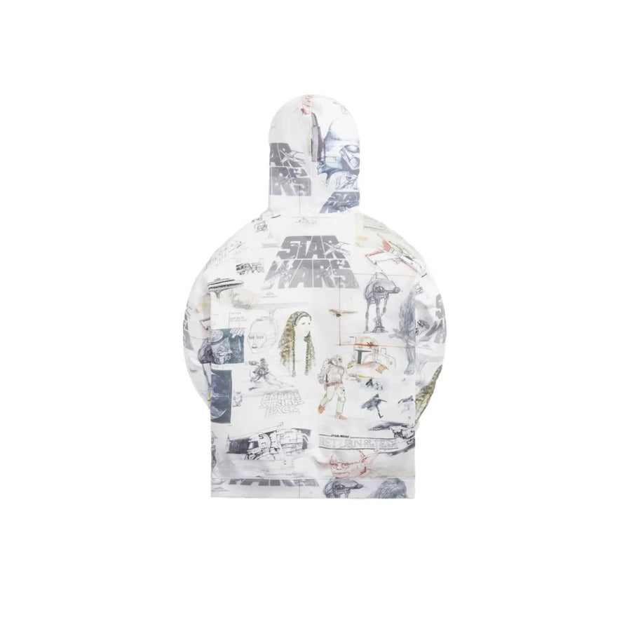 Kith x STAR WARS Sketches Hoodie White - ABco