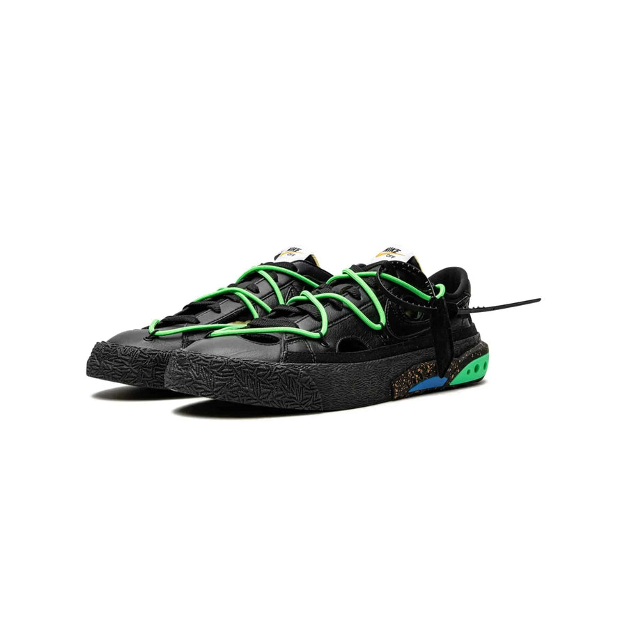 Nike Blazer Low Off-White Black Electro Green - ABco