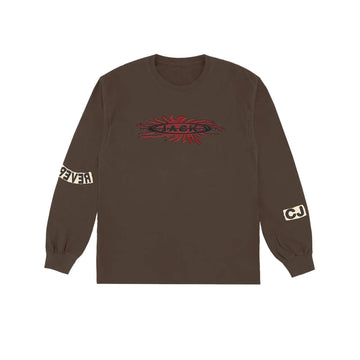 Travis Scott Reverse Jack Long Sleeve T-shirt Brown - ABco