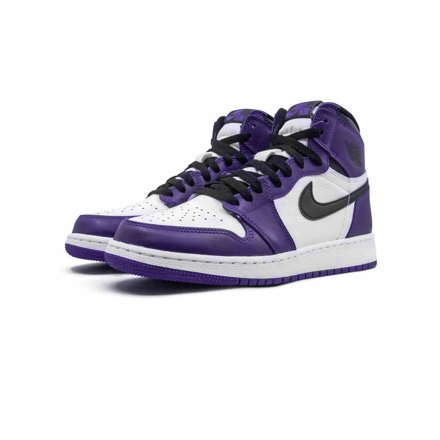 Jordan 1 Retro High Court Purple White (GS) - ABco