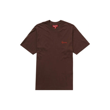 Supreme Washed Script S/S Top (FW23) Dark Brown - ABco